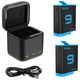 Telesin 3-slot charger box for GoPro Hero 9 / Hero 10 + 2 batteries (GP-BNC-901) 6972860171296