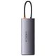 Hub 7in1 Baseus Metal Gleam Series, USB-C to 3x USB 3.0 + HDMI + USB-C PD + VGA + Ethernet RJ45 6932172608248