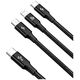 Baseus Rapid Series 3-in-1 cable USB-C For M+L+T 20W 1.5m Black 6953156204294