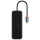 Hub 5in1 Baseus AcmeJoy series USB-C to 2xUSB 3.0 + USB 2.0 + USB-C PD + RJ45 (dark grey) 6932172613907