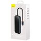 Hub 5in1 Baseus AcmeJoy series USB-C to 2xUSB 3.0 + USB 2.0 + USB-C PD + RJ45 (dark grey) 6932172613907