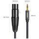 UGREEN AV131 Female XLR cable for jack 3.5 men - 2m (black) 6957303822447