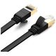 UGREEN NW106 Ethernet RJ45 Flat network cable , Cat.7, STP, 2m (Black) 6957303801411