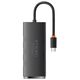 HUB  Adapter 4-Port USB-C Baseus OS-Lite 25cm (Black) 6932172628352