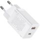 Baseus wall charger Super Si PD 30W 1x USB-C 1x USB white 6953156206359