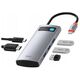 Baseus Metal Gleam Series 5-in-1 Multifunctional Type-C HUB Docking Station Gray 30Hz Version(Type-C to HDMI*1+USB3.0*3+PD*1) 6932172602628
