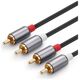 UGREEN 2RCA (Cinch) to 2RCA (Cinch) Cable 5m (black) 6957303815203