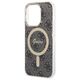 Original Case IPHONE 14 PRO Guess Hardcase 4G Print MagSafe + Wireless Charger (GUBPP14LHJEACSA) black 3666339102838