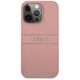 Original Case IPHONE 13 PRO MAX 6,7" Guess Hardcase Saffiano Stripe GUHCP13XPSASBPI pink 3666339023508