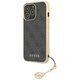 Original Case IPHONE 13 PRO MAX 6,7" Guess Hardcase 4G Charms Collection GUHCP13XGF4GGR grey 3666339033507