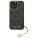 Original Case IPHONE 13 PRO MAX 6,7" Guess Hardcase 4G Charms Collection GUHCP13XGF4GGR grey 3666339033507