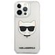 Original Case IPHONE 13 PRO MAX 6,7" Karl Lagerfeld Hardcase Choupette Head KLHCP13XCTR transparent 3666339027964