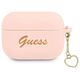 Original Case APPLE AIRPODS PRO Guess Silicone Charm Heart Collection (GUAPLSCHSP) pink 3666339039011