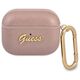 Original Case APPLE AIRPODS PRO Guess Saffiano Script Metal Collection (GUAPSASMP) pink 3666339009823