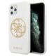 Original Case IPHONE 11 PRO MAX Guess Hard Case Glitter 4G Circle Logo (GUHCN65TPUWHGLG) white 3700740471647