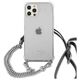 Original Case IPHONE 12 / 12 PRO Guess Hardcase 4G Silver Chain (GUHCP12MKC4GSSI) transparent 3666339003586