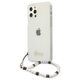 Original Case IPHONE 12 / 12 PRO Guess Hardcase White Pearl (GUHCP12MKPSWH) transparent 3666339003739