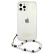 Original Case IPHONE 12 / 12 PRO Guess Hardcase White Pearl (GUHCP12MKPSWH) transparent 3666339003739