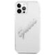 Original Case IPHONE 12 / 12 PRO Guess Hardcase Vintage Script Silver (GUHCP12MKTRSVSI) transparent 3666339004361
