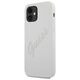 Original Case IPHONE 12 MINI Guess Hardcase Script Vintage (GUHCP12SLSVSCR) beige 3700740495094