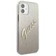 Original Case IPHONE 12 MINI Guess Hardcase Glitter Gradient Script (GUHCP12SPCUGLSGO) gold 3700740494738