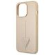 Original Case IPHONE 13 PRO Guess Hardcase Saffianotriangle Logo (GUHCP13LPSATLE) beige 3666339040338