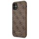 Original Case IPHONE 11 Guess Hard Case 4G Metal Gold Logo (GUHCN61G4GFBR) brown 3700740493915