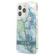 Case IPHONE 13 PRO Guess Hardcase Flower Liquid Glitter (GUHCP13LLFLSN) green 3666339041373