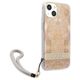 Case IPHONE 13 MINI Guess Hardcase Flower Strap (GUHCP13SHFLSD) gold 3666339040512
