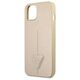 Original Case IPHONE 13 MINI Guess Hardcase Saffianotriangle Logo (GUHCP13SPSATLE) beige 3666339040314