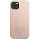 Original Case IPHONE 13 MINI Guess Hardcase Saffianotriangle Logo (GUHCP13SPSATLP) pink 3666339040390