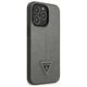 Original Case IPHONE 13 PRO MAX Guess Hardcase Saffianotriangle Logo (GUHCP13XPSATLG) silver 3666339040383