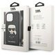 Original Case IPHONE 13 PRO Karl Lagerfeld Hardcase Leather Monogram Patch And Cord Iconik (KLHCP13LCMNIPK) black 3666339049904