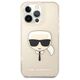Original Case IPHONE 13 PRO Karl Lagerfeld Hardcase Glitter Karl`s Head (KLHCP13LKHTUGLGO) gold 3666339027599