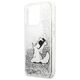 Original Case IPHONE 13 PRO MAX Karl Lagerfeld Hardcase Liquid Glitter Choupette Fun (KLHCP13XGCFS) silver 3666339029005