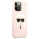 Original Case IPHONE 13 PRO MAX Karl Lagerfeld Hardcase Silicone Karl`s Head (KLHCP13XSLKHLP) light pink 3666339027766