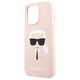 Original Case IPHONE 13 PRO MAX Karl Lagerfeld Hardcase Silicone Karl`s Head (KLHCP13XSLKHLP) light pink 3666339027766