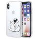 Original Case IPHONE X / XS Karl Lagerfeld Hardcase Choupette Fun (KLHCPXCFNRC) transparent 3700740435984