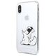 Original Case IPHONE X / XS Karl Lagerfeld Hardcase Choupette Fun (KLHCPXCFNRC) transparent 3700740435984