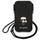 Bag Karl Lagerfeld 6,7" Hardcase Saffiano Ikonik Karl`s (KLHCP12LOPHKMK) black 3666339018726