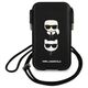 Bag Karl Lagerfeld 6,1" Hardcase Saffiano Ikonik Karl&Choupette Head (KLHCP12MOPHKCK) black 3666339018696