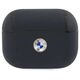 Original Case APPLE AIRPODS PRO BMW Cover Geniune Leather Silver Logo (BMAPSSLNA) navy blue 3666339009441