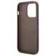Original Case IPHONE 14 PRO Guess Hard Case 4G Stripe Collection brown 3666339088521