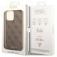 Original Case IPHONE 14 PRO Guess Hardcase 4G Charms Collection brown 3666339094171