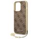 Original Case IPHONE 14 PRO Guess Hardcase 4G Charms Collection brown 3666339094171