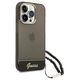 Case IPHONE 14 PRO Guess Hardcase Translucent Stap Pearl black 3666339064181