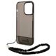 Case IPHONE 14 PRO Guess Hardcase Translucent Stap Pearl black 3666339064181