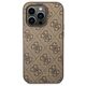 Original Case IPHONE 14 PRO MAX Guess Hard Case 4G Metal Gold Logo brown 3666339094102