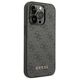 Original Case IPHONE 14 PRO MAX Guess Hard Case 4G Metal Gold Logo gray 3666339094065