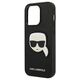 Original Case IPHONE 14 PRO Karl Lagerfeld Hardcase Saffiano Karl`s Head Patch black 3666339077051